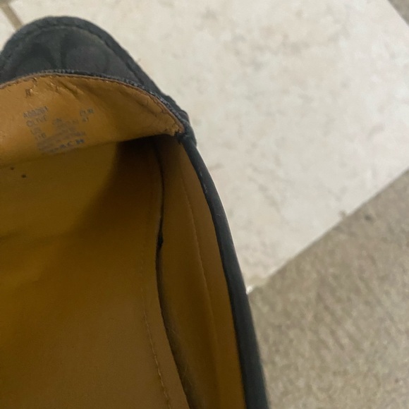 Coach Black Classic Loafers with Metallic Detail - Picture 5 of 6